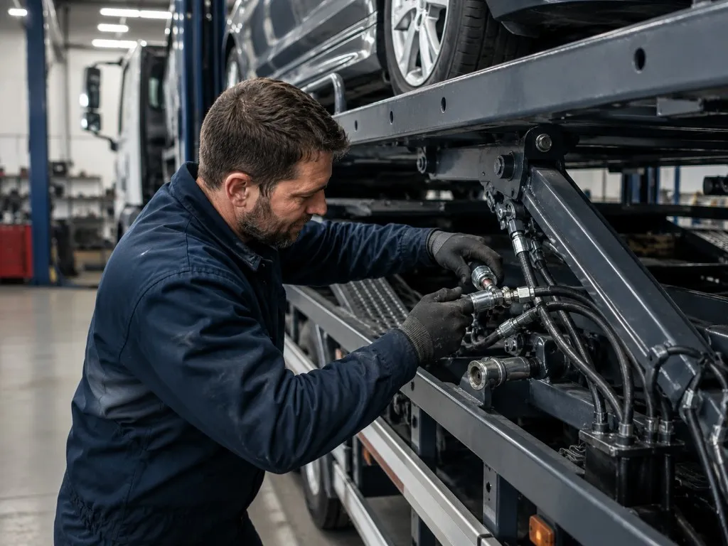 Servis hydraulické techniky pro LKW a nákladní vozidla
